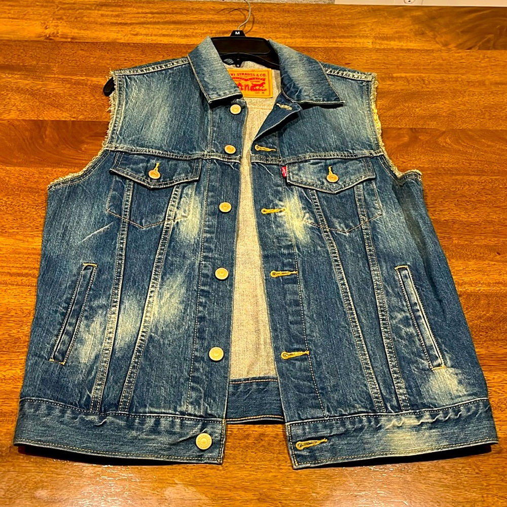 Levi Strauss & Co Denim Cut-Off Vest Size Medium